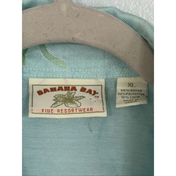Vintage Banana Bay Resortwear Linen Blend Coastal Cover Up XL - Picture 6 of 6